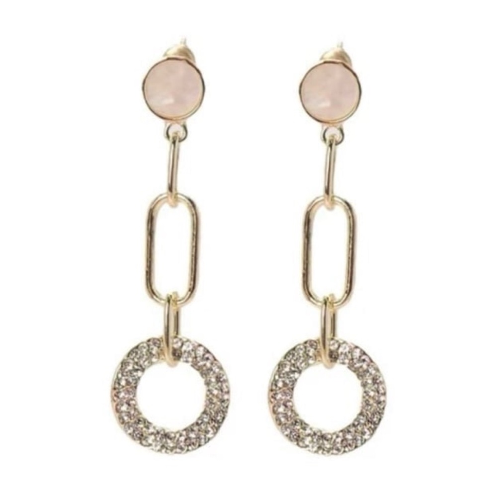 🆕 Paperclip Sparkling Earrings